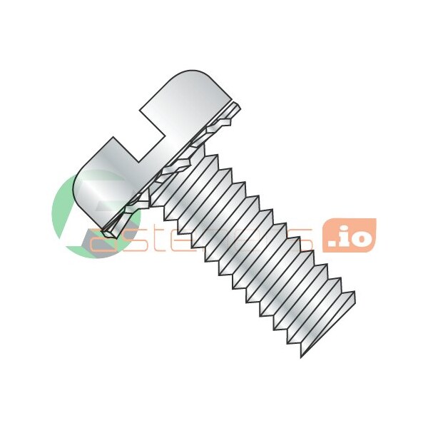 Newport Fasteners #10-32 x 1/2 in Slotted Pan Machine Screw, Zinc Plated Steel, 5000 PK 553979 - main